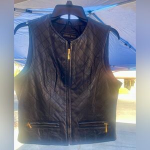 Black Leather Vest